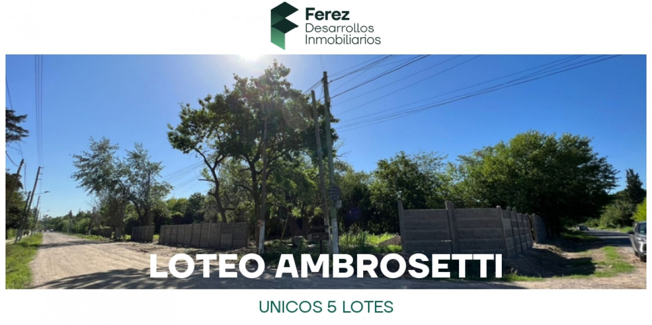 LOTEO "AMBROSETTI" EN PILAR  DESDE 375MT2